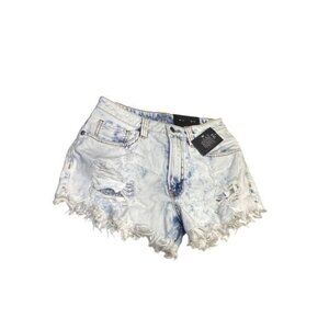Country Club Chic HT DENIM Cut-off Short Wash Light Blue Size 3 for Women